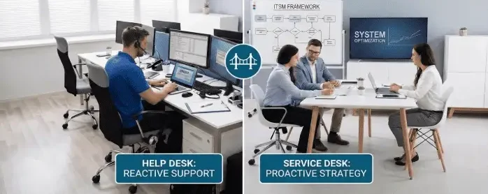 Tecbound Services - Help Desk vs Servicce Desk_16_9